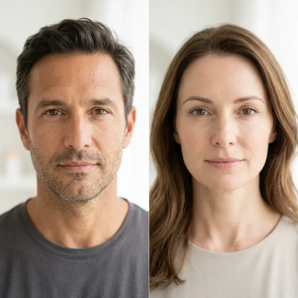 med spa patients in Phoenix, one man and one woman