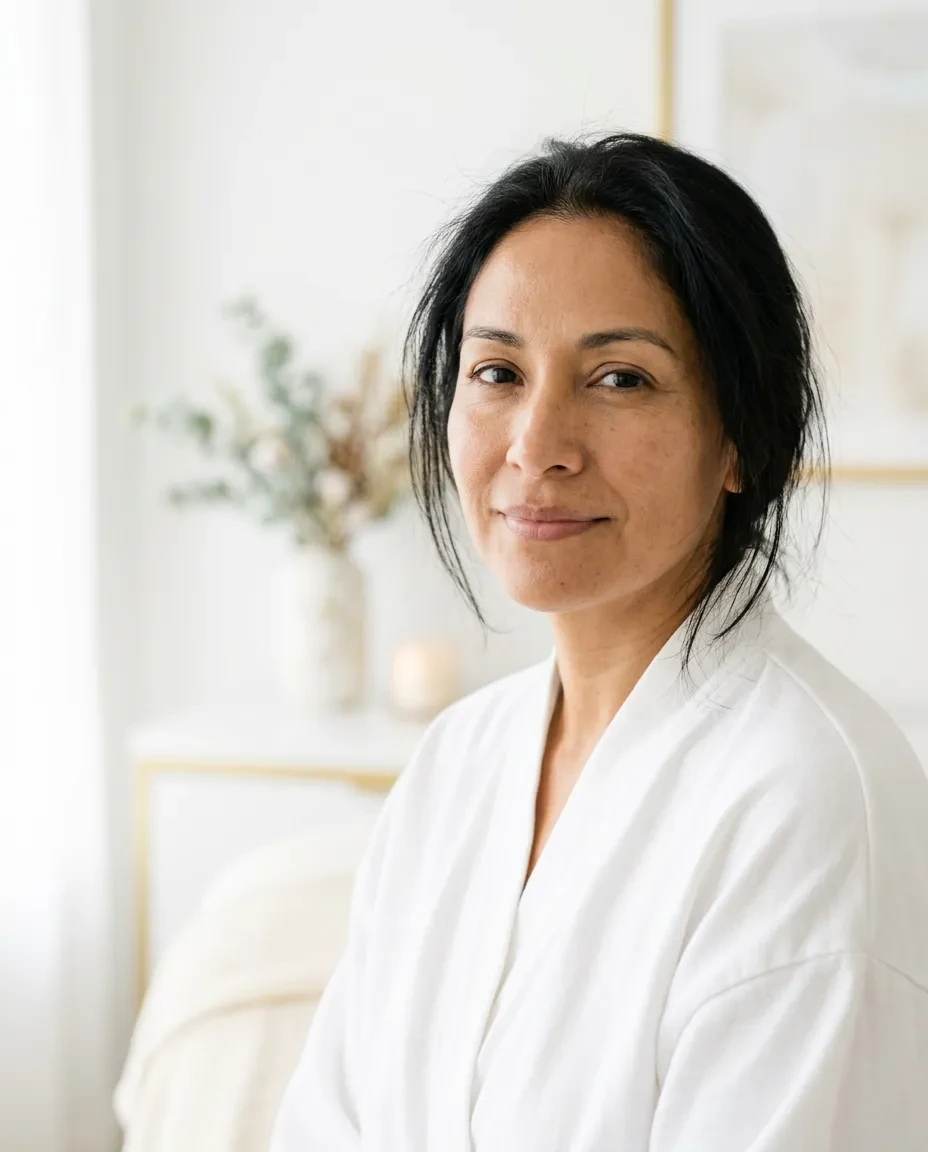 fine hair that catches makeup treated with dermaplaning in Phoenix