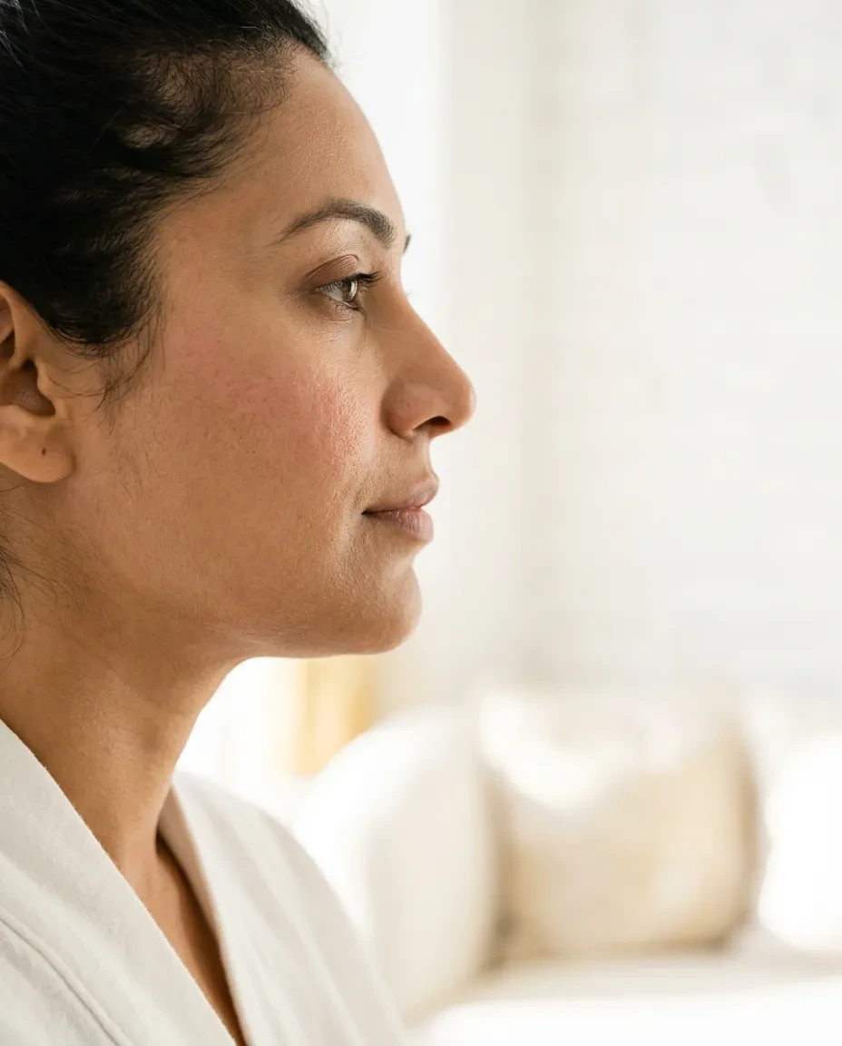tension along the jaw treated with fascia facial lift in Phoenix
